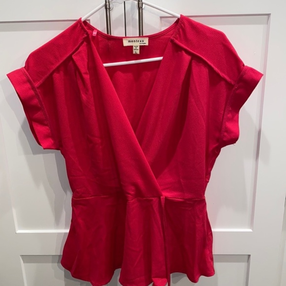 Pink Monteau Blouse